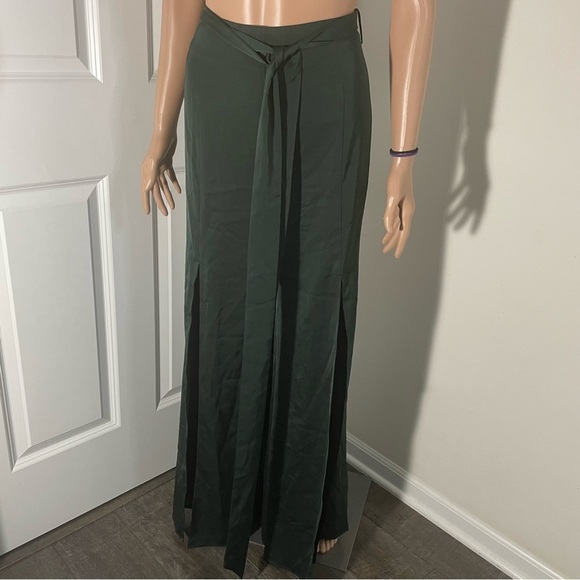L'Academie Pants - L'Academie Emerald Flowy Dress Pants